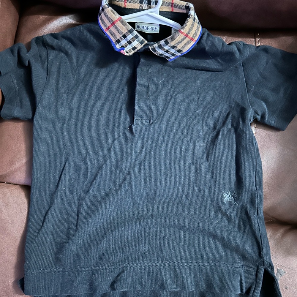 Burberry Polo Shirt with Iconic Check Collar